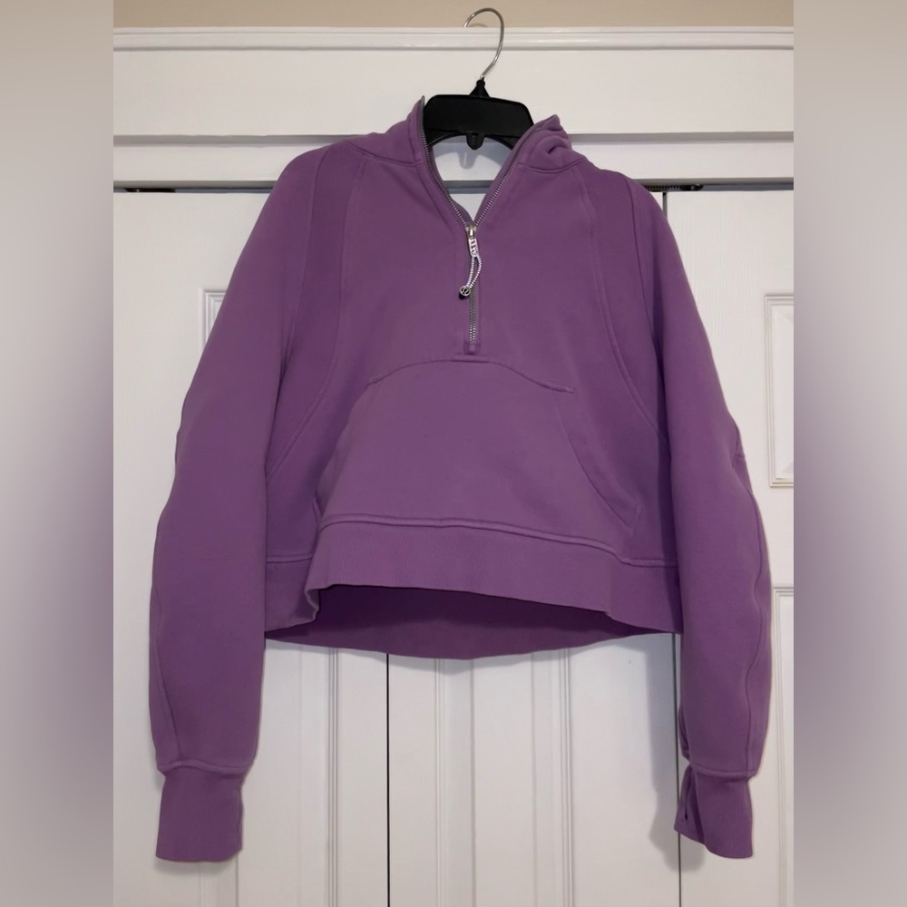 Purple Lululemon Scuba with hood. XS/S